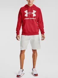 BLUZA MĘSKA UNDER ARMOUR RIVAL FLEECE BIG LOGO HOODY 1357093-608