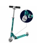 Hulajnoga dziecięca MICRO Sprite świecące koła LED kolor petrol w paski Hulajnoga dziecięca MICRO Sprite świecące koła LED kolor petrol w paski