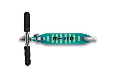 Hulajnoga dziecięca MICRO Sprite świecące koła LED kolor petrol w paski Hulajnoga dziecięca MICRO Sprite świecące koła LED kolor petrol w paski