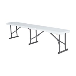 LIFETIME ŁAWKA SKŁADANA W PÓŁ 183 CM (BIAŁY GRANIT) 80305