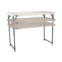 LIFETIME PÓŁKOMERCYJNY STÓŁ SKŁADANY W PÓŁ 122 CM O REGULOWANEJ WYSOKOŚCI (BIAŁY GRANIT) 4428 LIFETIME PÓŁKOMERCYJNY STÓŁ SKŁADANY W PÓŁ 122 CM O REGULOWANEJ WYSOKOŚCI (BIAŁY GRANIT) 4428
