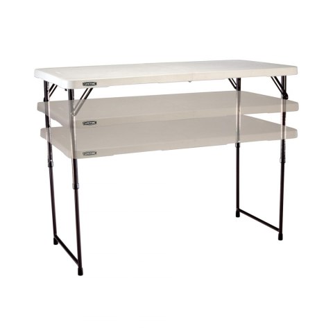 LIFETIME PÓŁKOMERCYJNY STÓŁ SKŁADANY W PÓŁ 122 CM O REGULOWANEJ WYSOKOŚCI (BIAŁY GRANIT) 4428 LIFETIME PÓŁKOMERCYJNY STÓŁ SKŁADANY W PÓŁ 122 CM O REGULOWANEJ WYSOKOŚCI (BIAŁY GRANIT) 4428