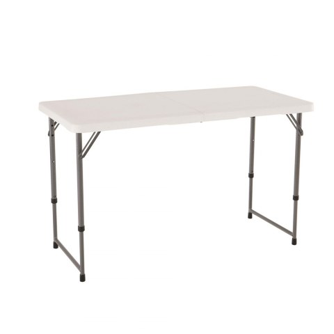 LIFETIME PÓŁKOMERCYJNY STÓŁ SKŁADANY W PÓŁ 122 CM O REGULOWANEJ WYSOKOŚCI (BIAŁY GRANIT) 4428 LIFETIME PÓŁKOMERCYJNY STÓŁ SKŁADANY W PÓŁ 122 CM O REGULOWANEJ WYSOKOŚCI (BIAŁY GRANIT) 4428