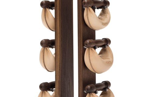 Hantle NOHrD SwingBell 2-8 Kg ze stojakiem Tower Classic Orzech Skóra Hantle NOHrD SwingBell 2-8 Kg ze stojakiem Tower Classic Orzech Skóra