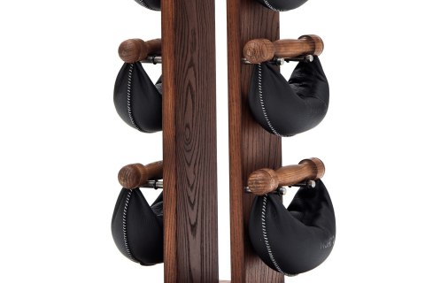 Hantle NOHrD SwingBell 2-8 Kg ze stojakiem Tower Club Jesion Skóra Hantle NOHrD SwingBell 2-8 Kg ze stojakiem Tower Club Jesion Skóra