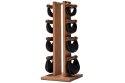 Hantle NOHrD SwingBell 2-8 Kg ze stojakiem Tower Oxbridge Wiśnia Skóra