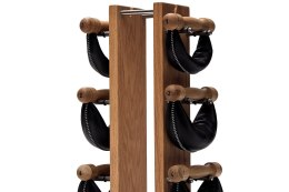 Hantle NOHrD SwingBell 2-8 Kg ze stojakiem Tower Oak Dąb Skóra