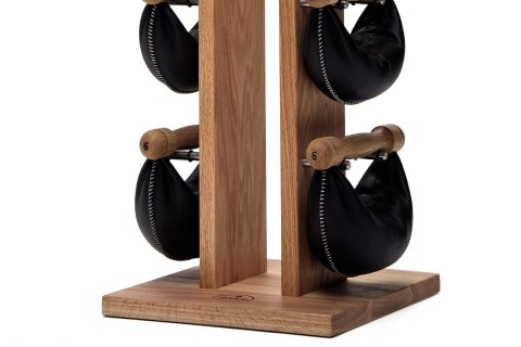 Hantle NOHrD SwingBell 2-8 Kg ze stojakiem Tower Oak Dąb Skóra Hantle NOHrD SwingBell 2-8 Kg ze stojakiem Tower Oak Dąb Skóra