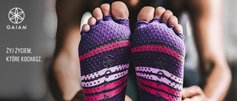 GAIAM SKARPETKI ANTYPOŚLIZGOWE CZARNE S/M 52223 GAIAM SKARPETKI ANTYPOŚLIZGOWE CZARNE S/M 52223