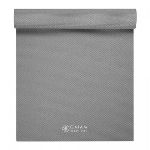 GAIAM ESSENTIALS MATA DO JOGI 6 MM Z PASKIEM SZARA 63317 GAIAM ESSENTIALS MATA DO JOGI 6 MM Z PASKIEM SZARA 63317