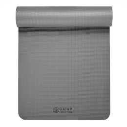 GAIAM MATA FITNESS 10 MM Z PASKIEM SZARA 63321