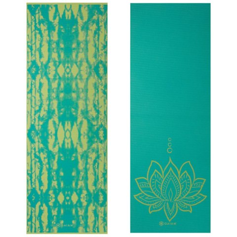 GAIAM MATA DO JOGI DWUSTRONNA TURQUOISE LOTUS 6 MM 62344 GAIAM MATA DO JOGI DWUSTRONNA TURQUOISE LOTUS 6 MM 62344