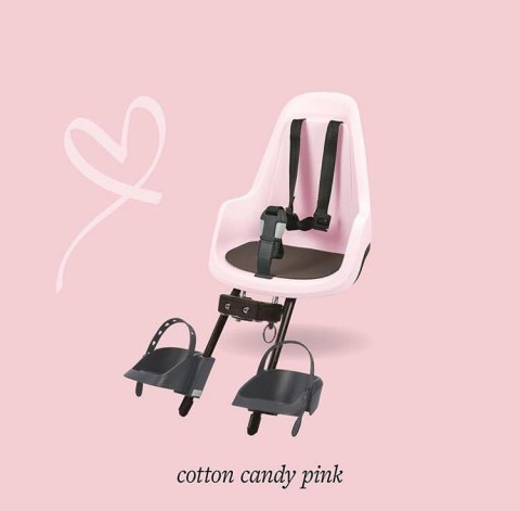 Fotelik rowerowy Bobike GO MINI cotton candy pink Fotelik rowerowy Bobike GO MINI cotton candy pink