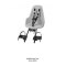 Fotelik rowerowy Bobike ONE mini snow white
