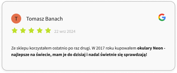 opinia o okularach NEON